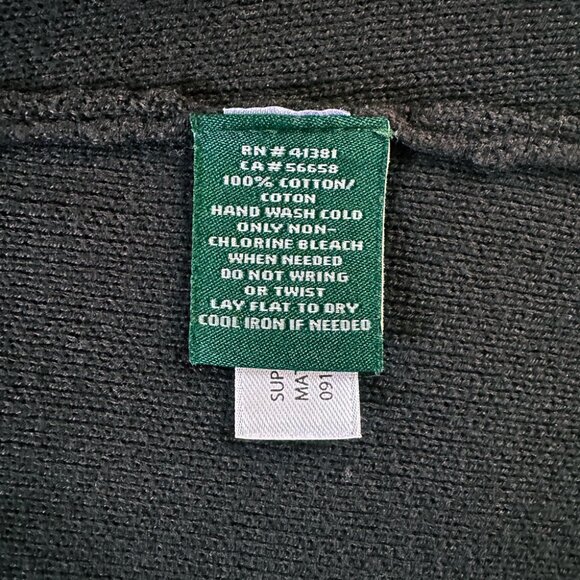 Lauren Ralph Lauren Sweater-Knit Blazer SzS Combed Black Crest Button Y2K Preppy - Picture 7 of 9